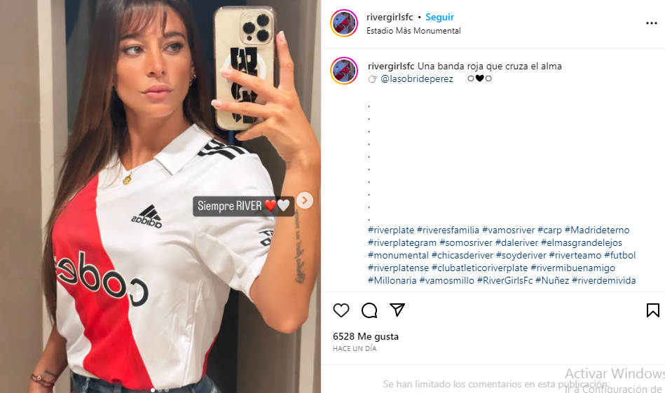 Sol Pérez instagram River Plate
