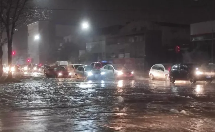 temporal e inundaciones en mar del plata