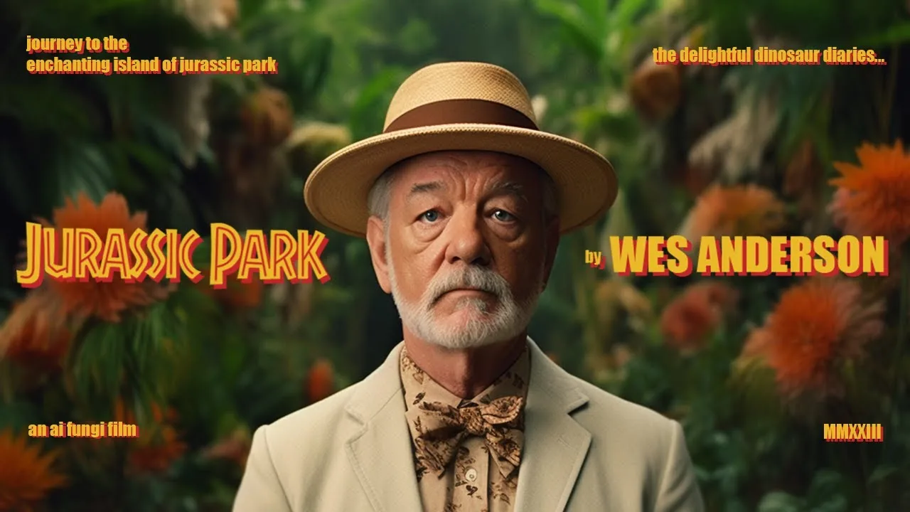 Jurassic Park por Wes Anderson