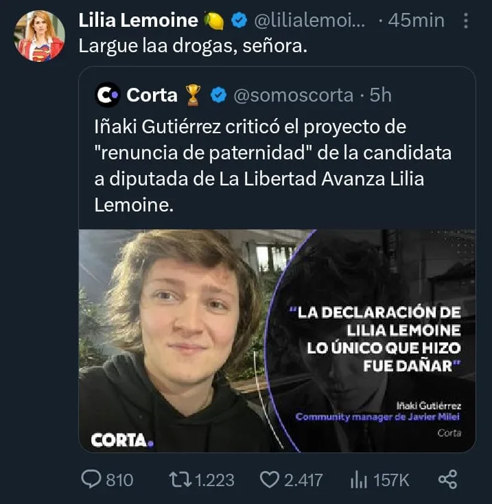 Lilia Lemoine contra Iñaki