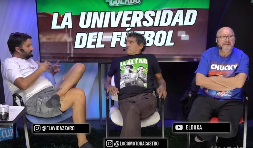 Jorge Locomotora Castro Maradona El loco y el cuerdo